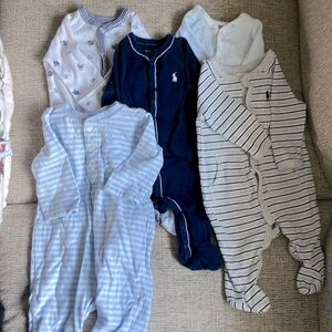 5 baby boys Ralph Lauren one piece! Gently worn, great condition